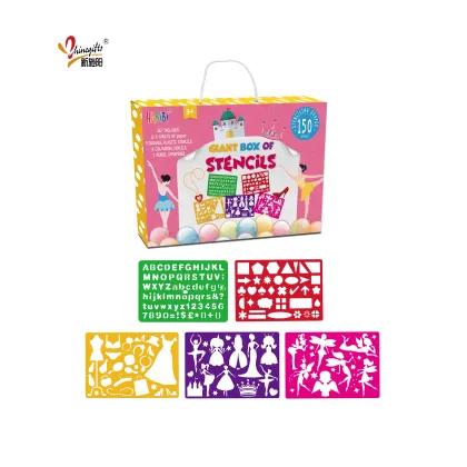Hot-selling Plastic Drawing Template Board Set: Ideal Tool for Early Childhood Education and Creative Art Activities