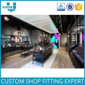 Custom Fashion Makeup Shop Decoration Cosmetics Showroom Design