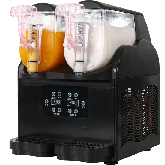 3L*2 Mini Two Tanks 2 Flavors Frozen Drink Slush Ice Machine