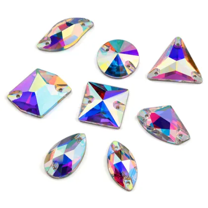 Wholesale AAAAA Crystal AB Golden Rhinestone Beads for Jewelry