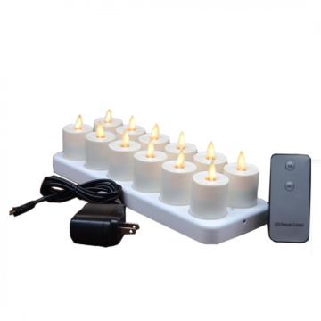 LED Electric Electric sin velas recargables de té recargables