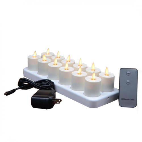 Led Tea Lights Led Electric Flameless Rechargeable Tea Light Candles Factory