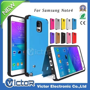 Shockproof hard PC Tpu hybrid case with credit card slot for Samsung Galaxy Note 4 N9100