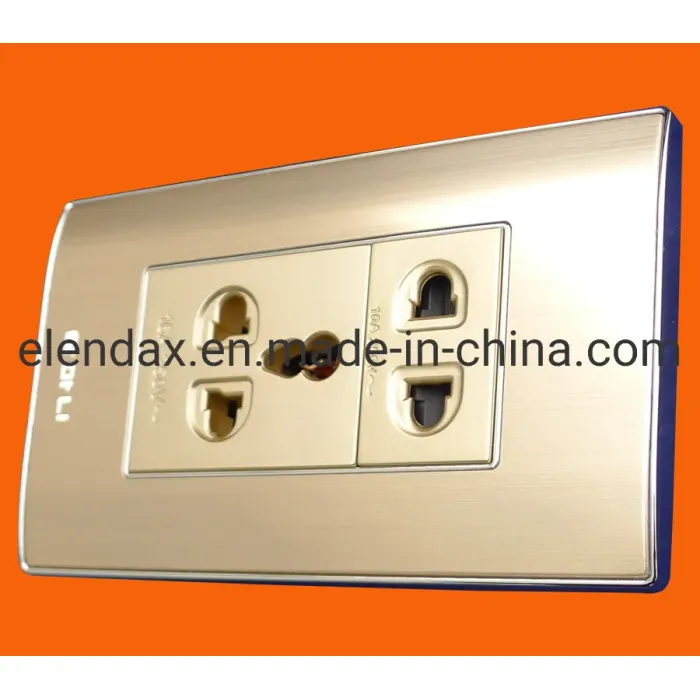 Soket Dinding Ganda Universal 2 Arah (AL2296S)