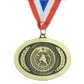 Medaglia in metallo con finitura a medaglione personalizzata per maratona sportiva