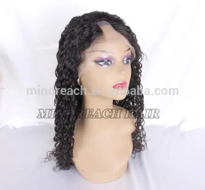 New stock top quality u part wig virgin Brazilian hair u part full lace wig