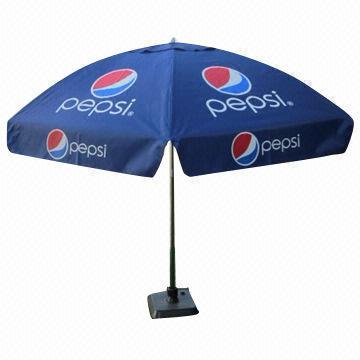 Beach Umbrella with Any Logo Printed on Fabric, Ideal for Promotional Purposes