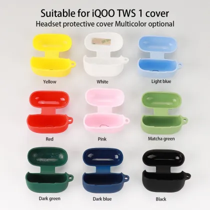 iQOO TWS 1 Earphone Case - Silicone Anti-Drop Dustproof Case