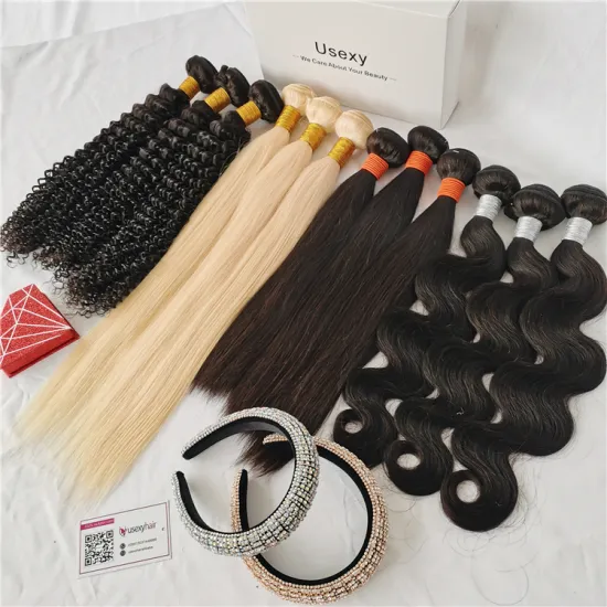 Free Sample 10A 12A Grade Mink Virgin Cuticle Aligned Brazilian Human Hair Extension