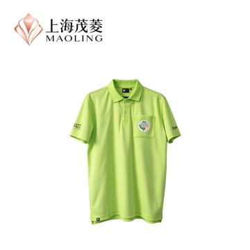 Camisa polo masculina casual com gola e botão
