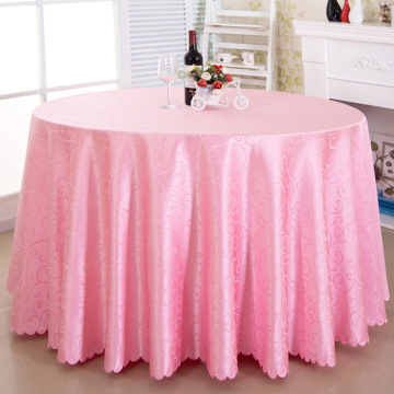 Hot Sale: Pink Tablecloth - Wedding Square Jacquard Tablecloth and Round 72In