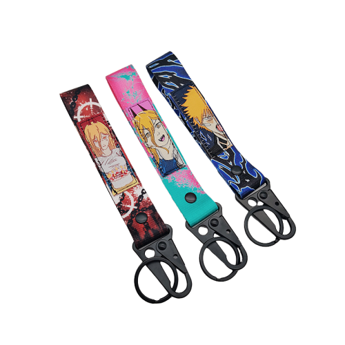 Keychain Carabiner Sublimation Anime Carabiner Keychain Lanyards Key Holder Factory