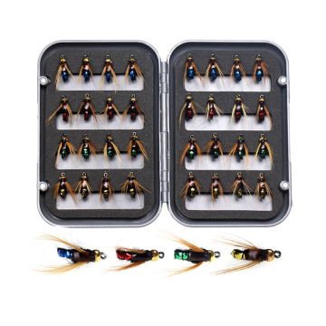 32pcs/Box Fast Sinking Nymph Fly Set for Trout Fishing