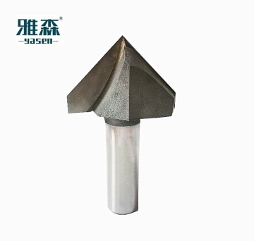 YASEN CNC Woodworking Slotting Cutter Router Bit for 60/90 Degree Angled Wood Processing