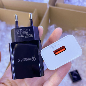 EU/US Plug Power Quick Charge QC 3.0 USB Universal Interface 18W Fast Charging Charger Adapter for Huawei