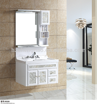 Modern PVC Bathroom Vanity Cabinet With Mirror