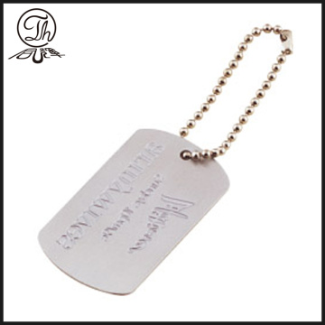 Silver id dog tags imitation jewelry