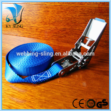 1inch polyester belt ratchet buckle cargo lashing strap