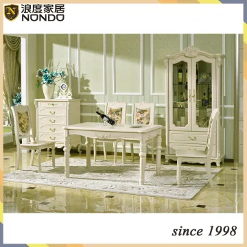 Dining room furniture solid wood dining table and chairs C01