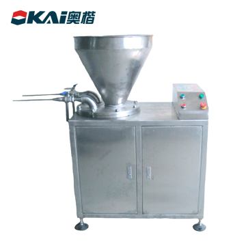 Macchina clistere di salsiccia idraulica professionale Foshan con doppie teste