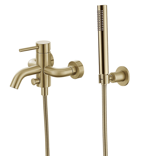 Wall Mounted Tub Faucet With Handheld Shower