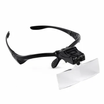 Adjustable LED Magnifying Glass Loupe Optical Lens Repair Headwear 1.0X-3.5X 9892B