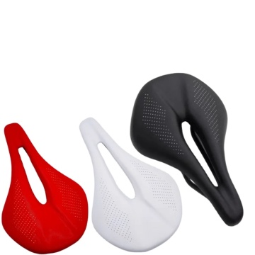 Leather Carbon Saddle MTB/Road Bike Seat - Super Light with Carbon Rails