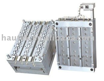 Hot runner PET preform moulds with valve gate systems