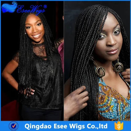 Wholesale Factory Price Fully Hand Braided Lace Front Wig 8-24Inch In Stock