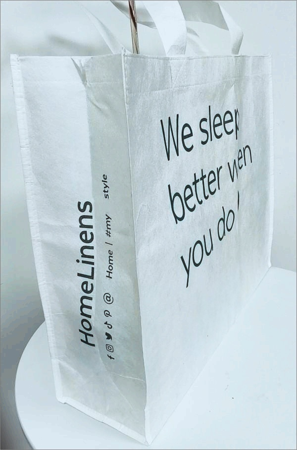 Biodegradable non-woven shopping bags