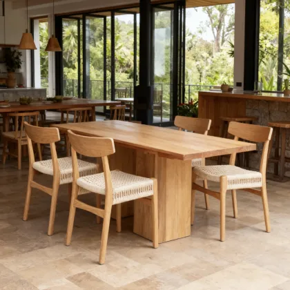 Nordic Retro Design Home Furniture Simple Wood Chair