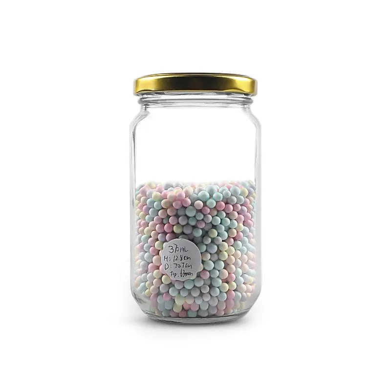 370ml Glass Jar With Lid2 Png