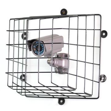 Protective Cage for CCTV Camera, Made of Steel Mesh Material, Measures 300 x 300 x 340mm