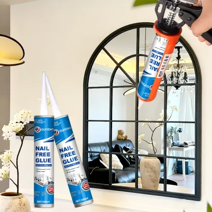 Waterproof Nail Free Glue for Ceramic, Stone, Metal, Wood, PVC and Most Substrates