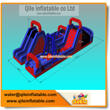 hot sale outdoor amusement giant inflatable obstacle course game on promotion