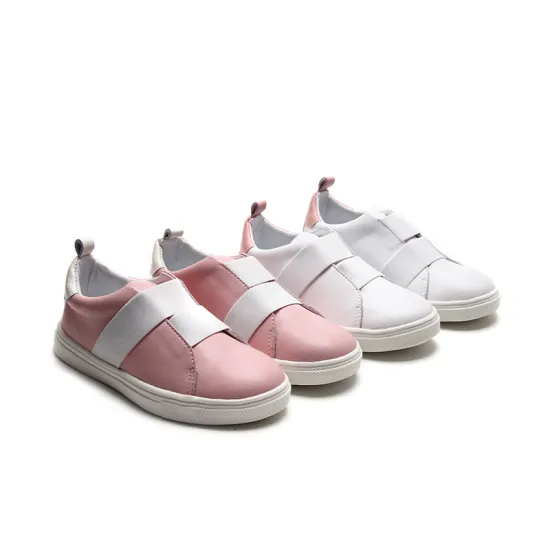 White Children Casual Shoes for Girls