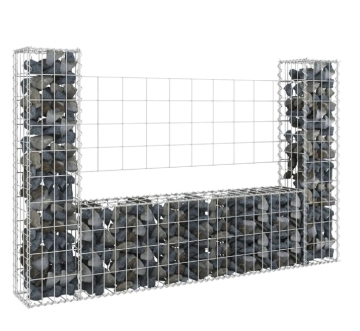Crimped Welded Galvanized Gabion Baskets for Outdoor Landscape Fencing
