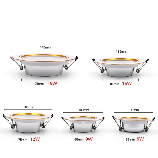 LED Downlight 5W-18W Recessed Round Ceiling Lamp - AC 220V-240V Warm/Cold White Indoor Lighting