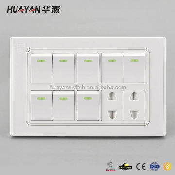 Best selling unique design electric 6gang switch