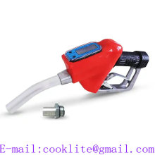 Fuel transfer gun with digital meter