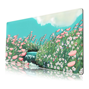 XL Extended Desk Pad with Non-Slip Rubber Backing: Custom Logo Cloth Waterproof Computer Desk Pad