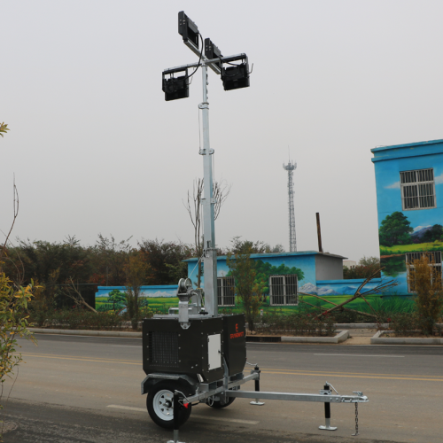 Diesel Light Tower Portable 4*300W LED led mobile lighting tower Supplier