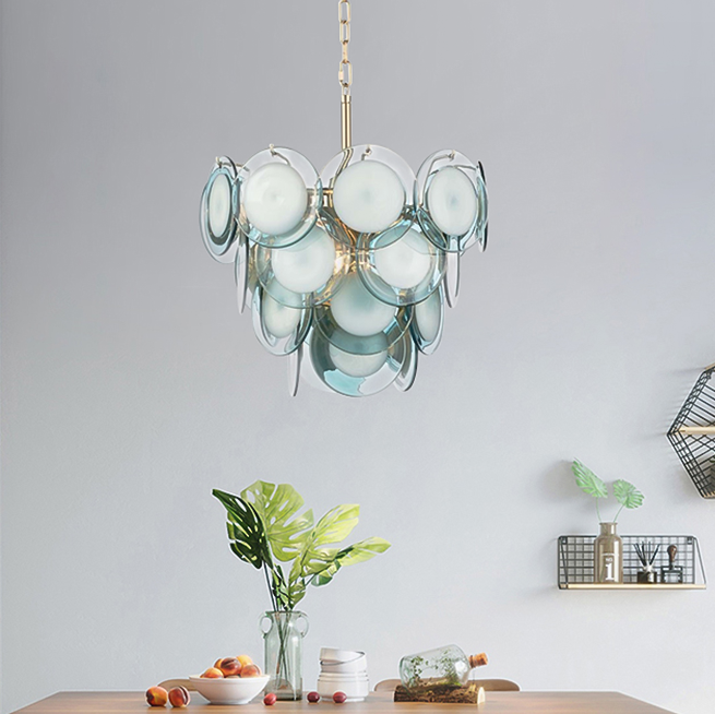 Bule Glass Modern ChandelierofApplication Chandelier Stores