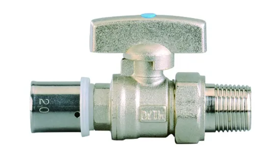 Butterfly Handle Forged Brass Ball Valve/Male Union*Press