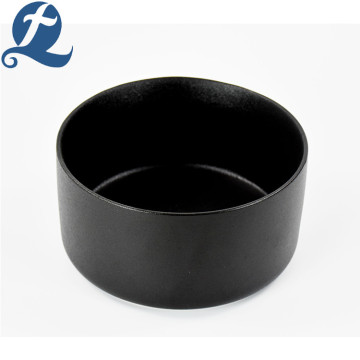 Ceramic Matte Black Soup Bowl Set