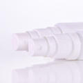 Opal white glass pump bottles with clear cover