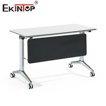 Steel Folding Table for Office and School with Wheels