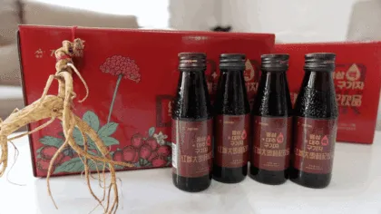 Red ginseng, jujube, goji berry drink