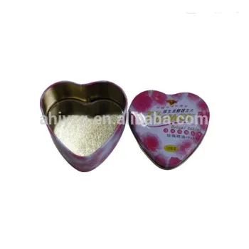 mini heart shaped candies tin box