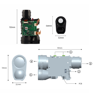 UART RS485 Laser distance sensor 1000m